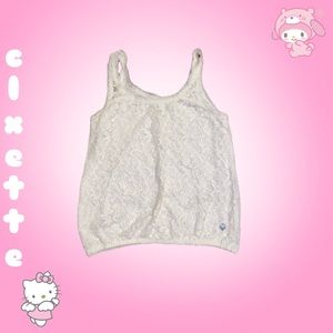 abricrombie & fitch white tank top